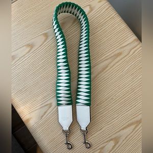 Mulberry Vichy Strap in Lawn Green and White